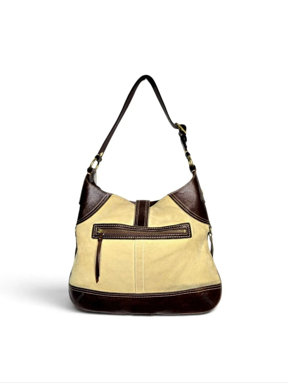 Coach Patchwork Hobo handbag. Brown/gold.